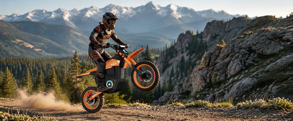 How to Ride an HiQiS Electric Dirt Bike on Rocky Trails