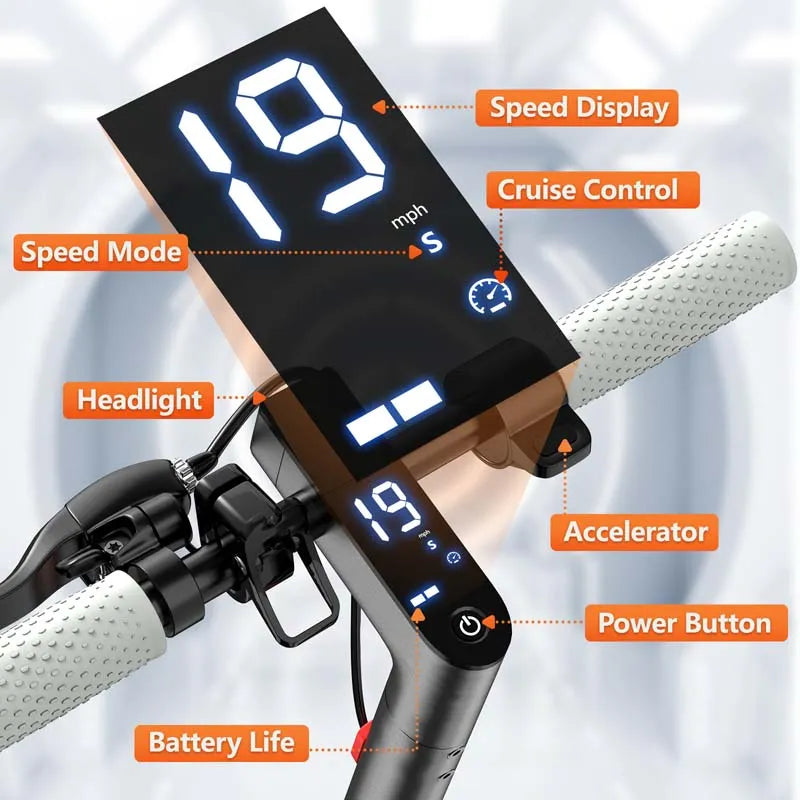 D8 PRO 350W Electric Scooter with 8.5-Inch Solid Tires