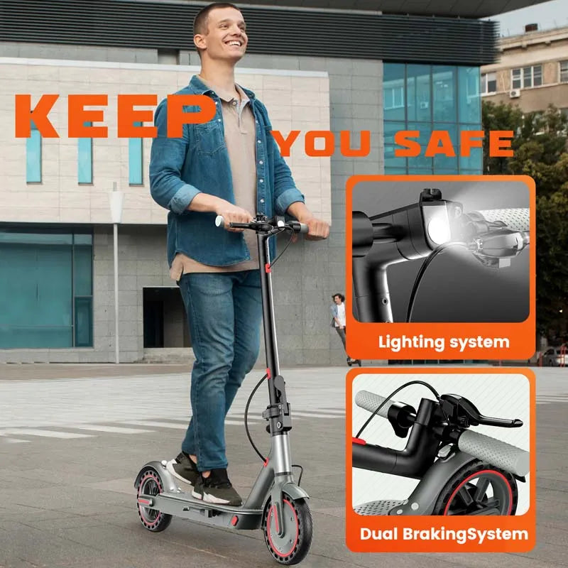 D8 PRO 350W Electric Scooter with 8.5-Inch Solid Tires
