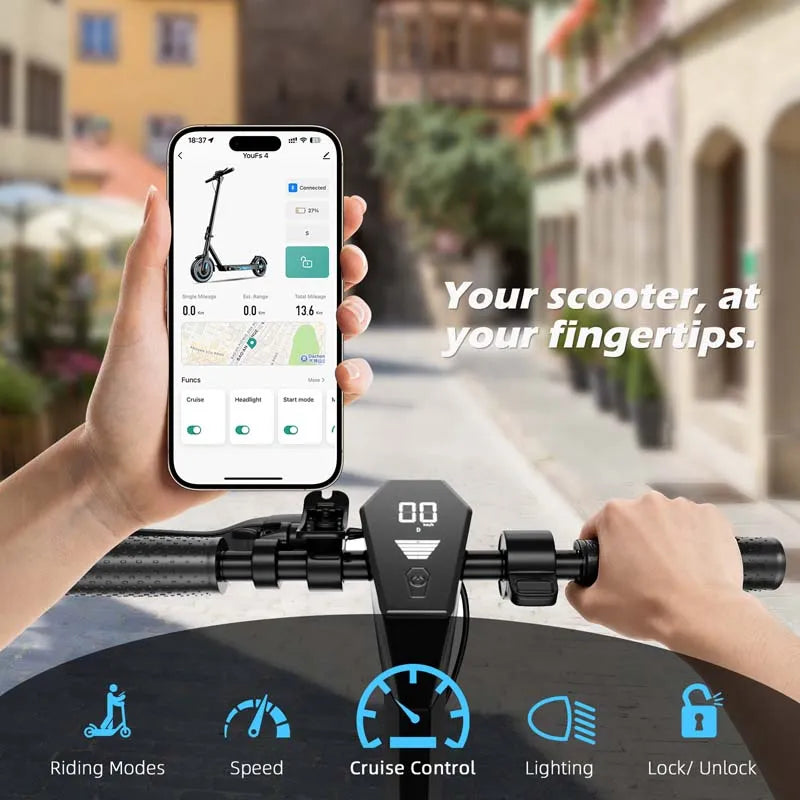 V10 500W Electric Scooter with 10-Inch Honeycomb Tires