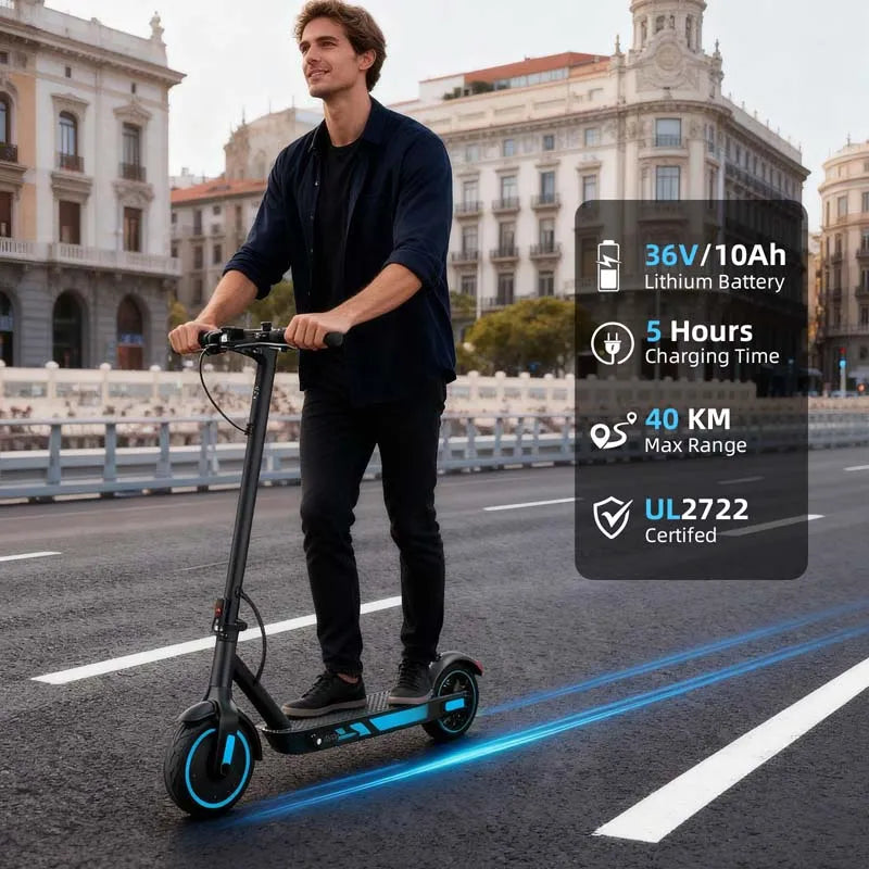 V10 500W Electric Scooter with 10-Inch Honeycomb Tires