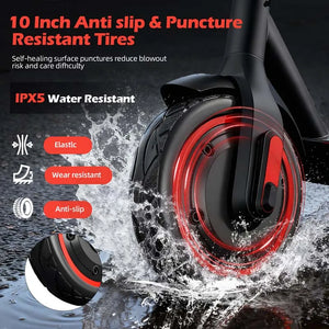 V10 Pro 500W Electric Scooter with 10-Inch Honeycomb Tires