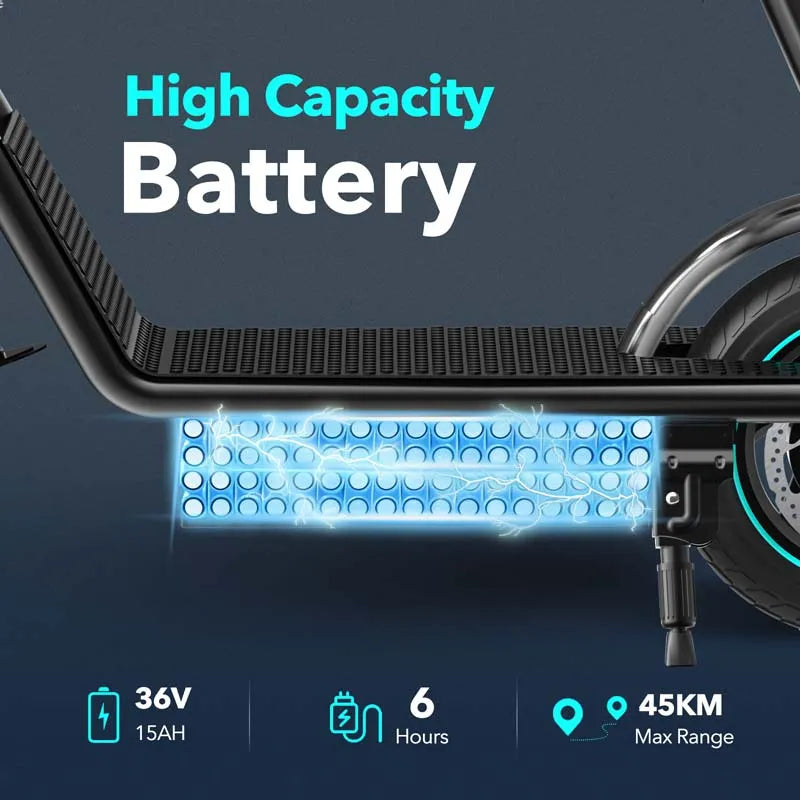 V12 PRO 600W Electric Scooter with 10-Inch Air Tires