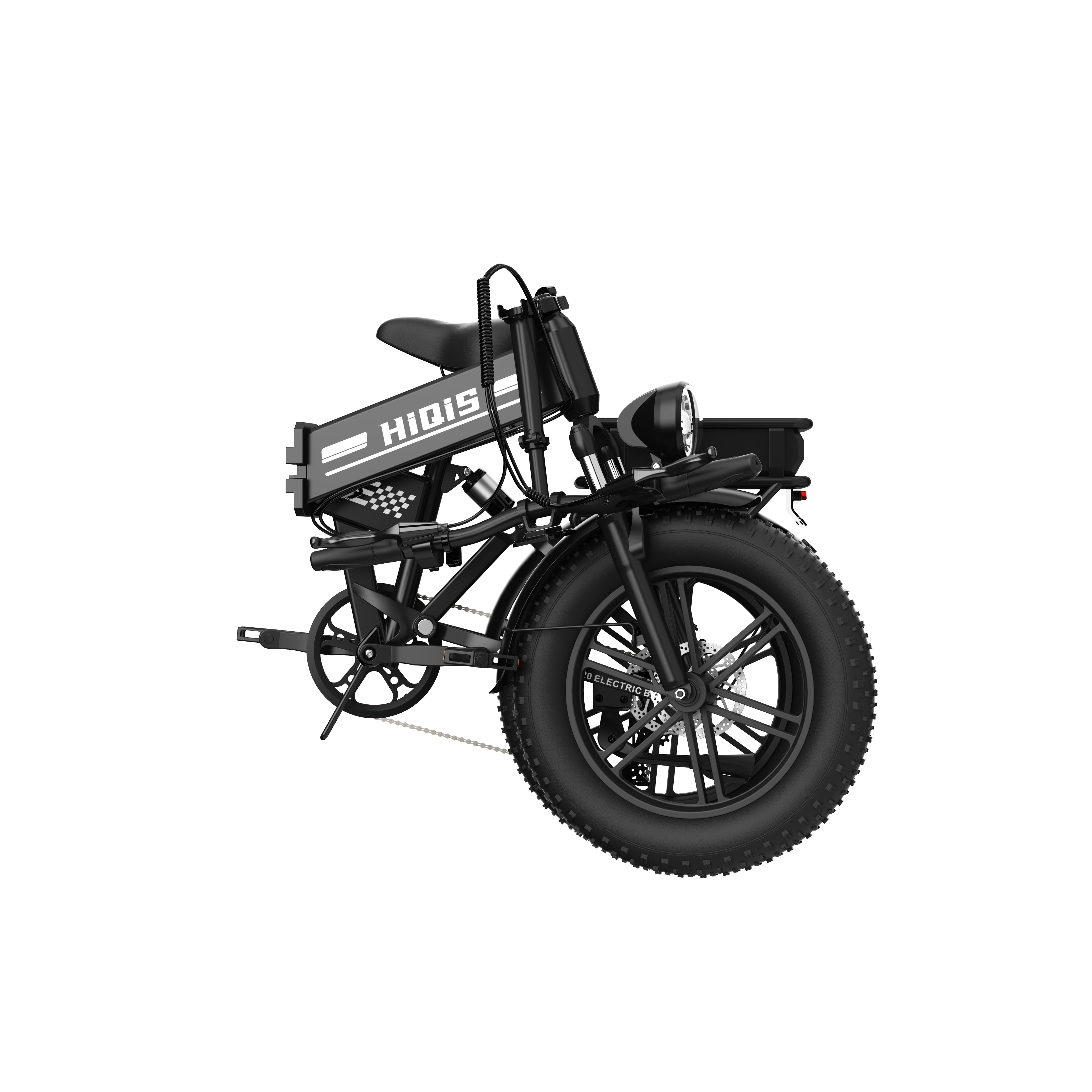 HiQiS E20 PRO Electric Cargo Bike with 48V 40Ah Dual Battery, 1000W Motor & 20” Fat Tires