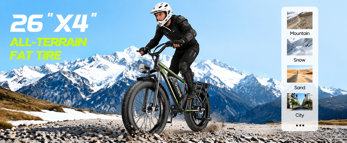 Maximize Stability Outdoors On A Fat Tyre Electric Bike