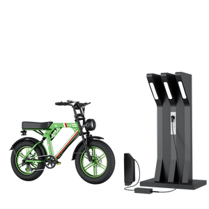 C200 20-Inch 1000W Fat Tire Electric Bike with 48V 17.5Ah Battery, Dual Suspension & Shimano 7-Speed