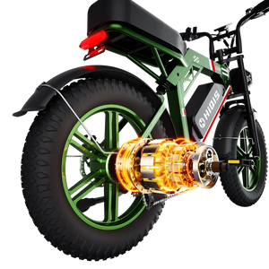 C200 20-Inch 1000W Fat Tire Electric Bike with 48V 17.5Ah Battery, Dual Suspension & Shimano 7-Speed