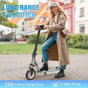 D8 PRO Electric Scooter with 8.5-Inch Solid Tires and Suspension