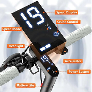 D8 PRO 350W Electric Scooter with 8.5-Inch Solid Tires