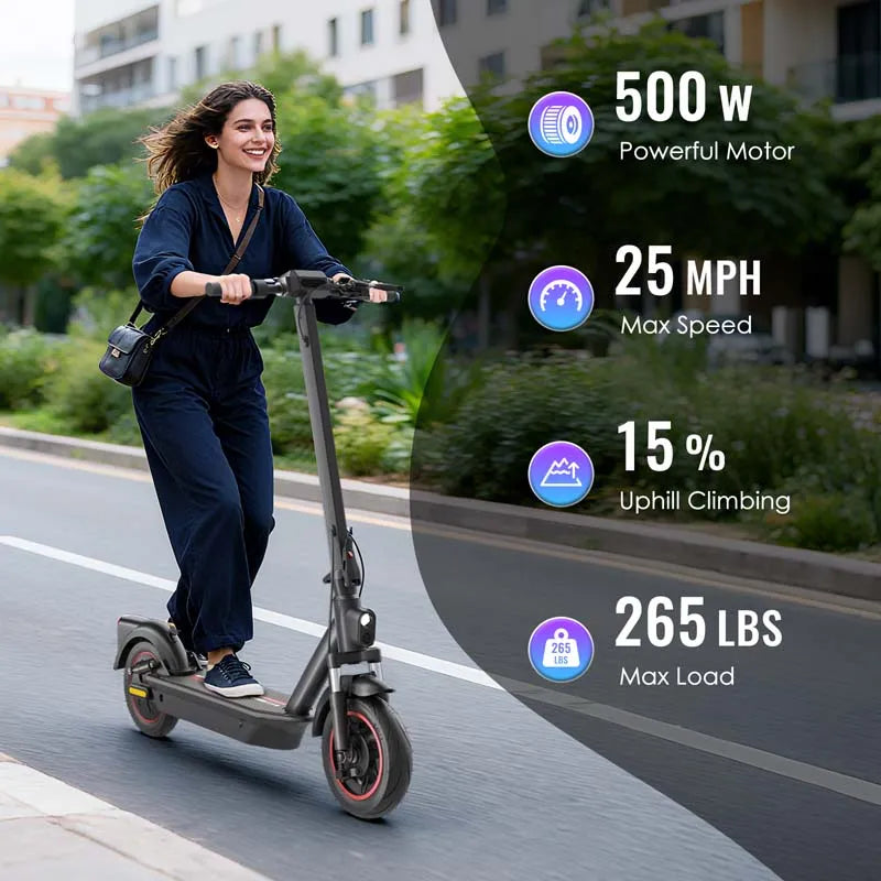 MAX PRO 600W Electric Scooter with 10-Inch Air Tires