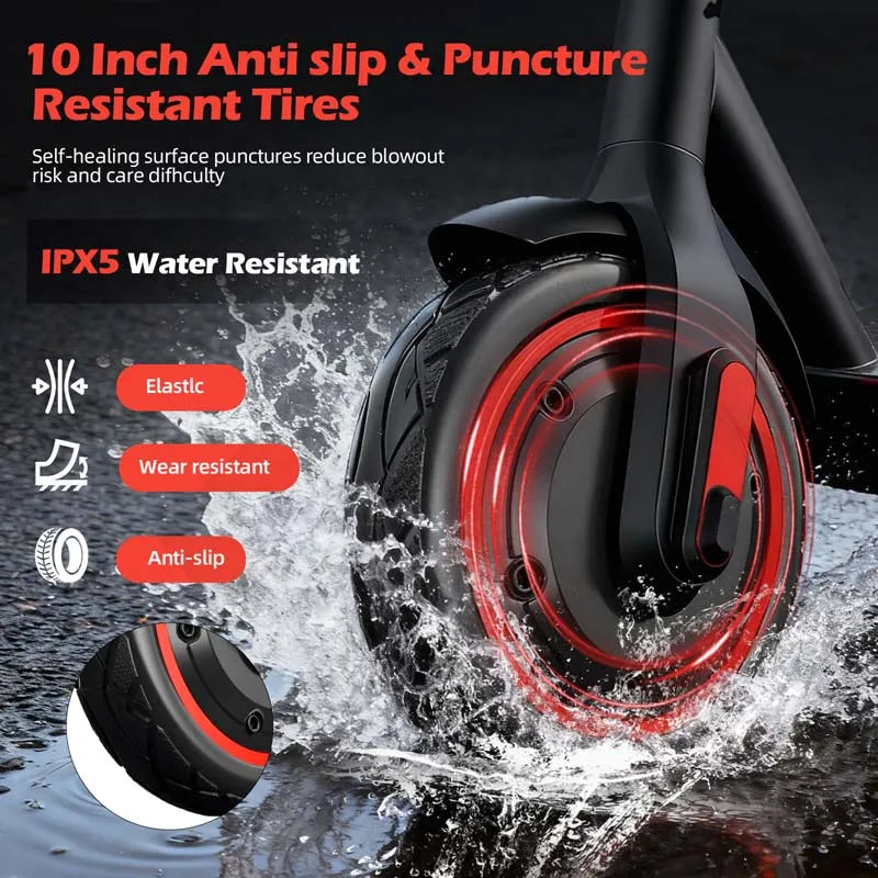 V10 Pro 500W Electric Scooter with 10-Inch Honeycomb Tires