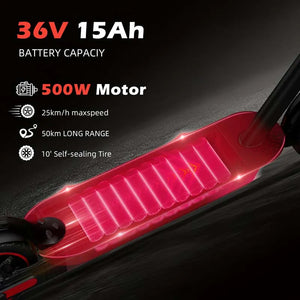 V10 Pro 500W Electric Scooter with 10-Inch Honeycomb Tires